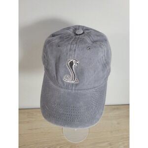 Ford Mustang Cobra Terminator Gray Demin Wash Logo Adjustable Strap